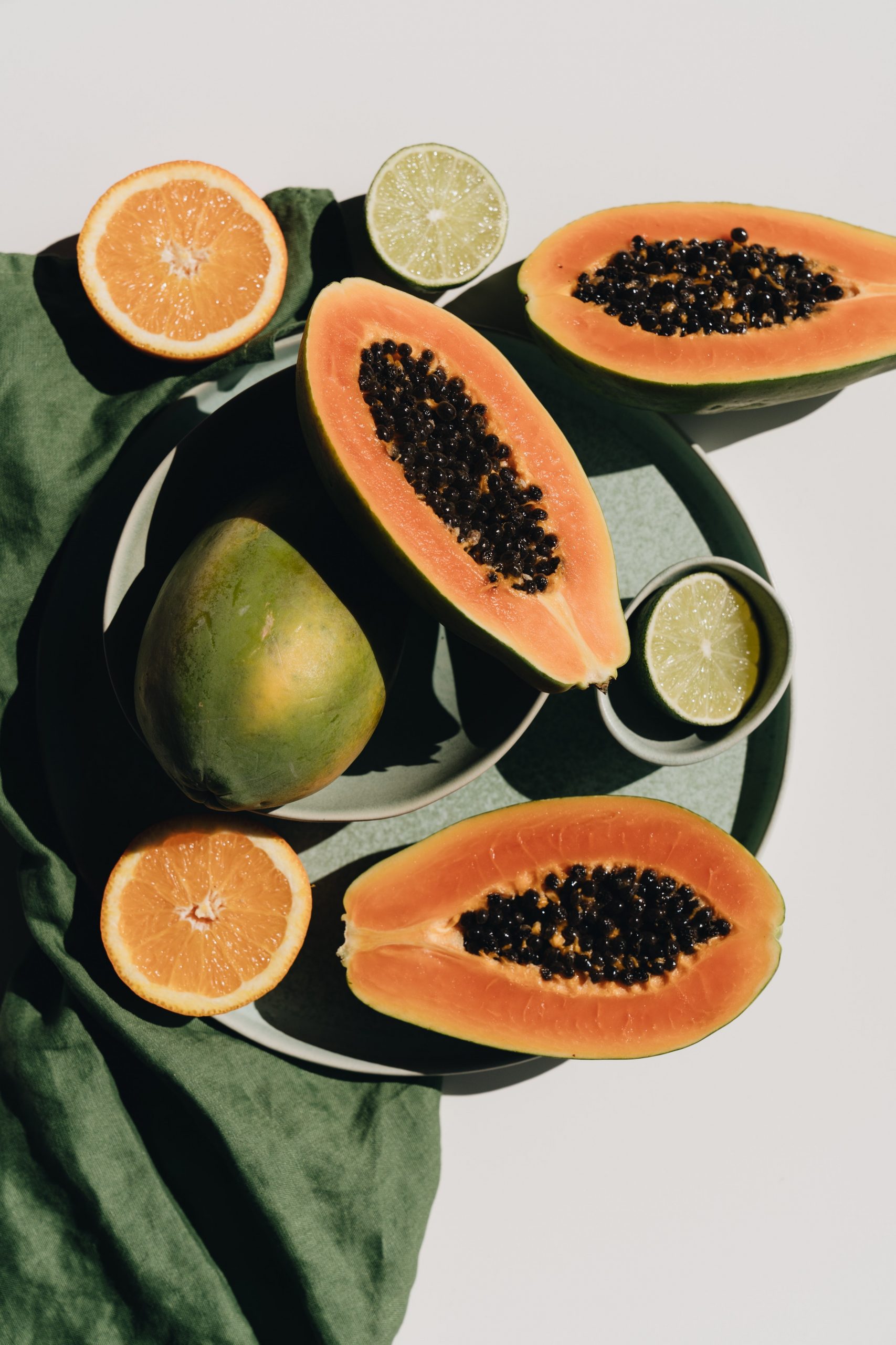 Papaya and lime